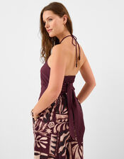 Halter Scarf Top, Purple (PURPLE), large