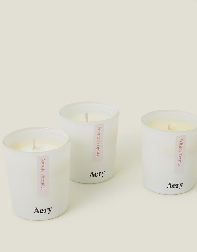 Aery Winter Thyme Votive Candles Set, , large
