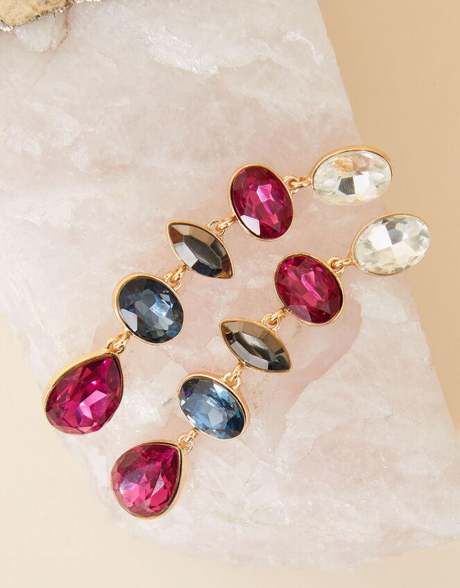 Eclectic Stone Statement Drop Earrings Drops Accessorize UK