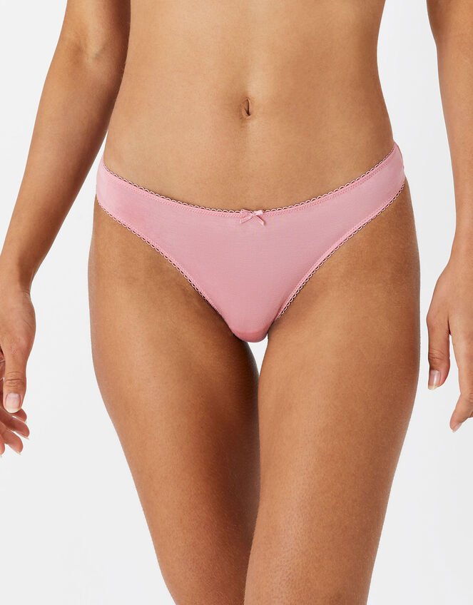 Natural Bamboo Fibre Thongs Set of Three, Multi (PASTEL-MULTI), large