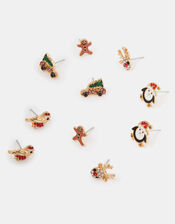 5-Pack Christmas Stud Earrings, , large