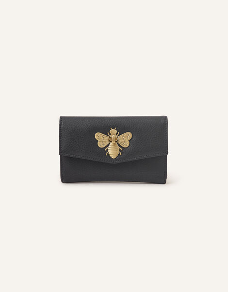 Bee Twist Lock Purse, Black (BLACK), large