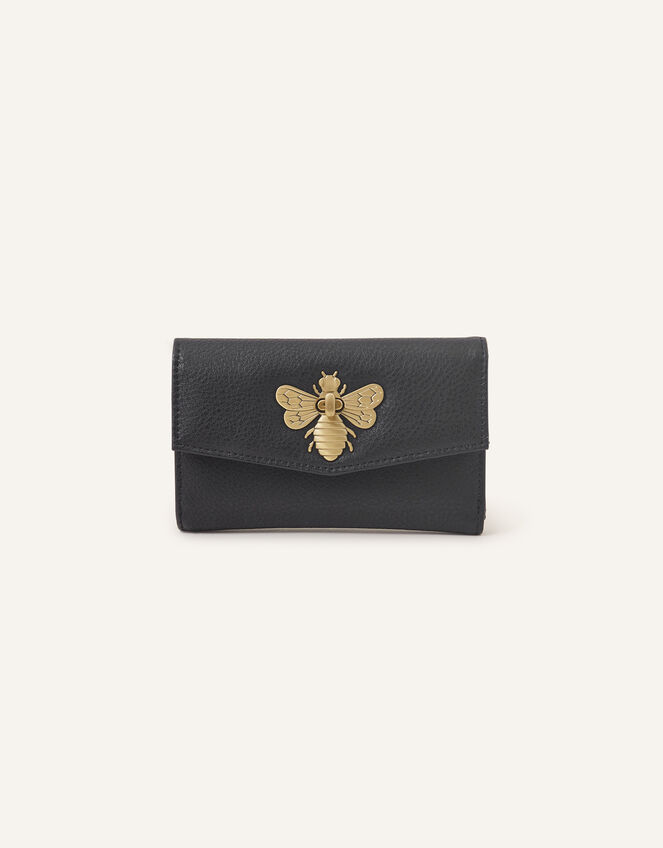 Bee Twist Lock Purse, Black (BLACK), large