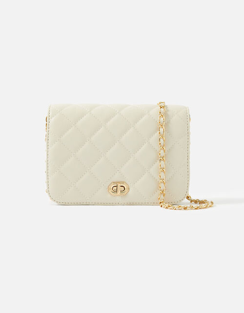 Erin Quilted CrossBody Bag Cream Crossbody bags Accessorize Global