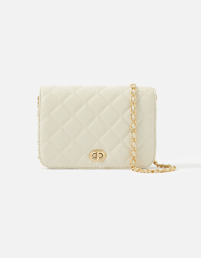 Erin Quilted CrossBody Bag Cream Crossbody bags Accessorize Global