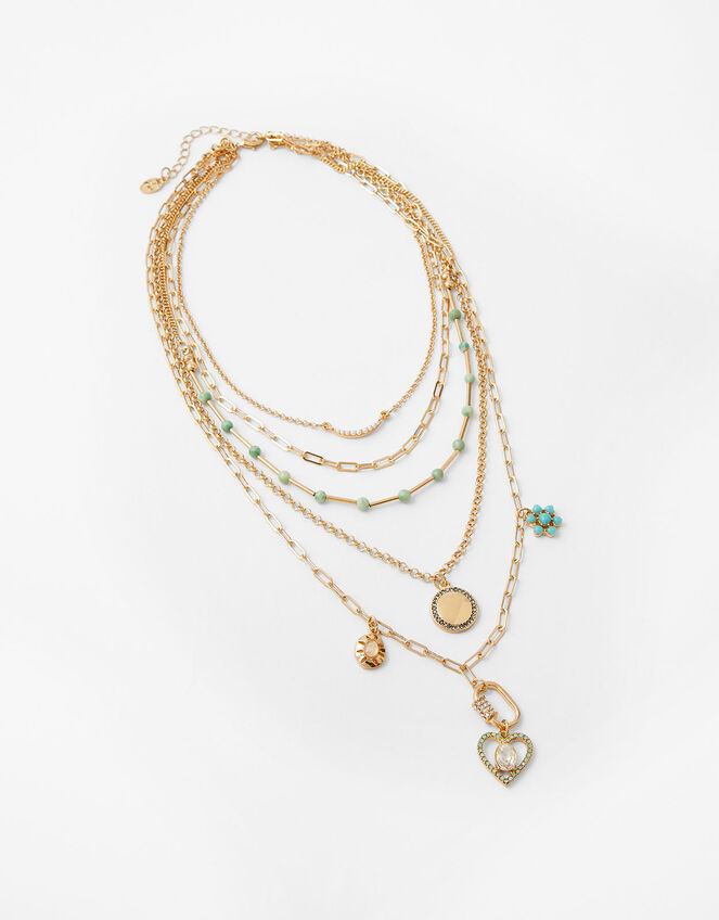 Turquoise Neck Mess Necklace, , large