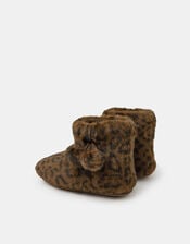 Fluffy Leopard Slipper Boots, Leopard (LEOPARD), large