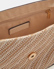 Woven Crossbody Bag, Cream (CREAM), large