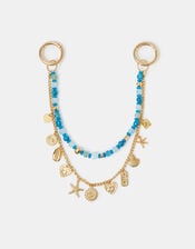 Beaded Sea Chain Bag Charm, , large