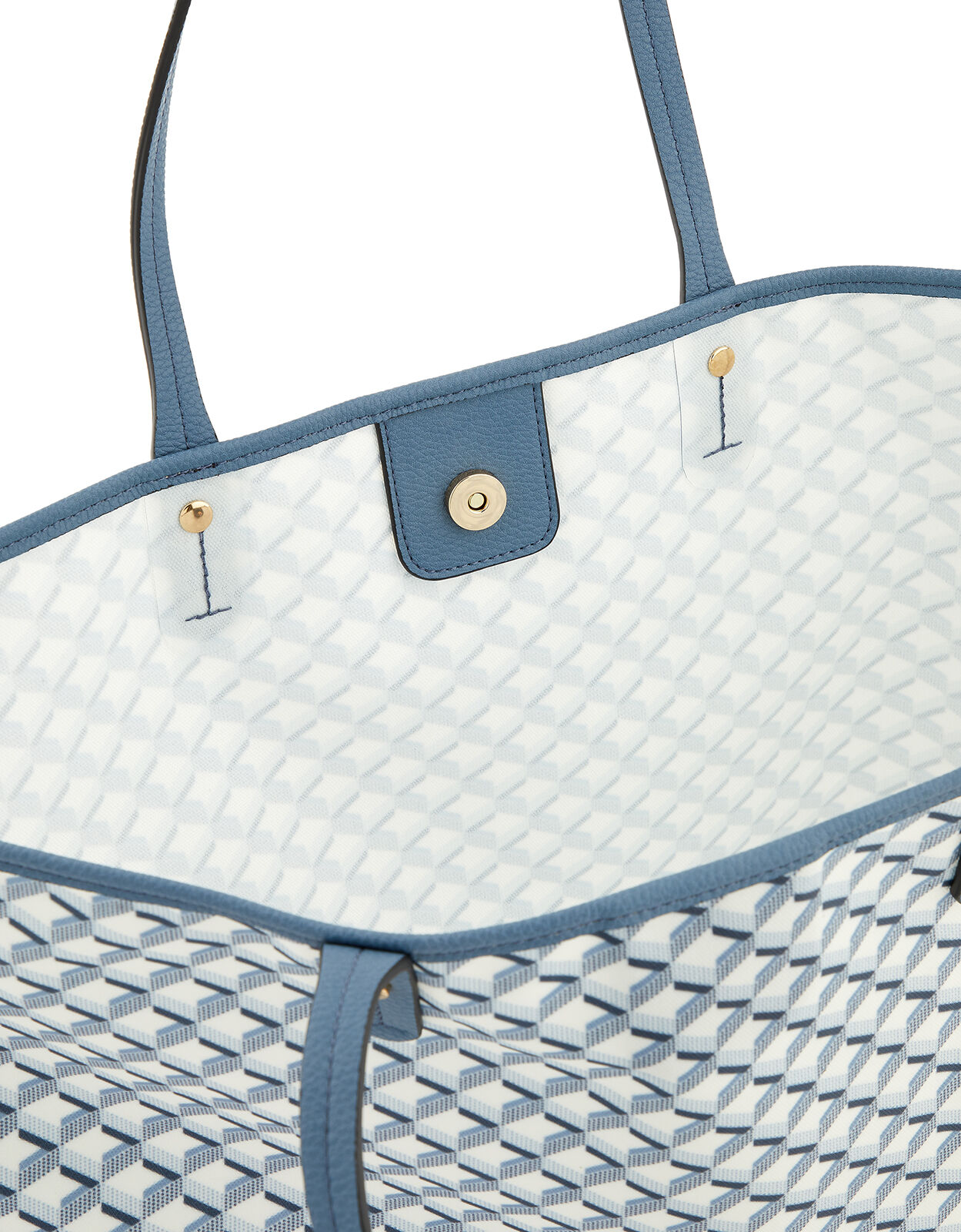 geometric print tote bag