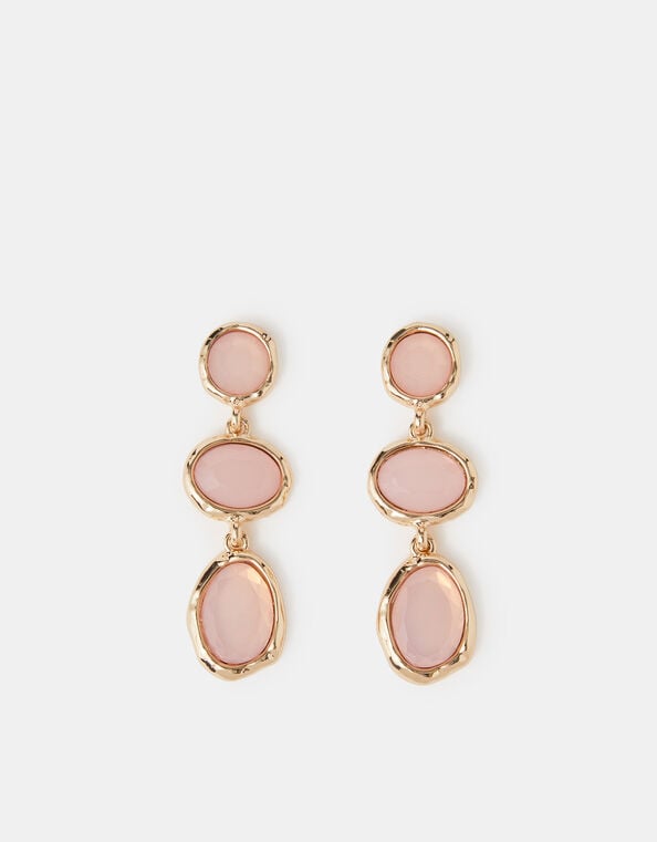 Triple Gem Drop Earrings, , large