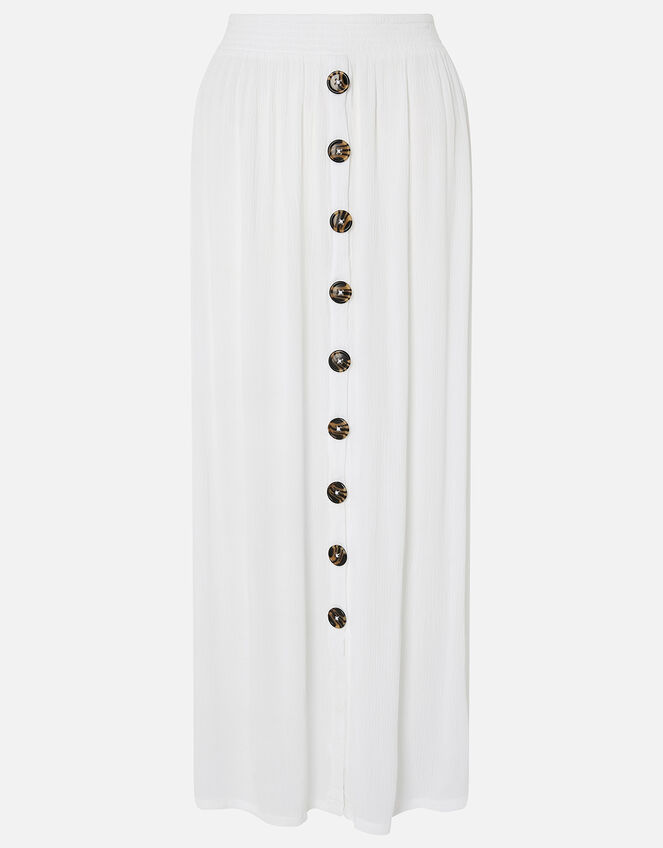 Button Down Skirt in LENZING™ ECOVERO™, White (WHITE), large