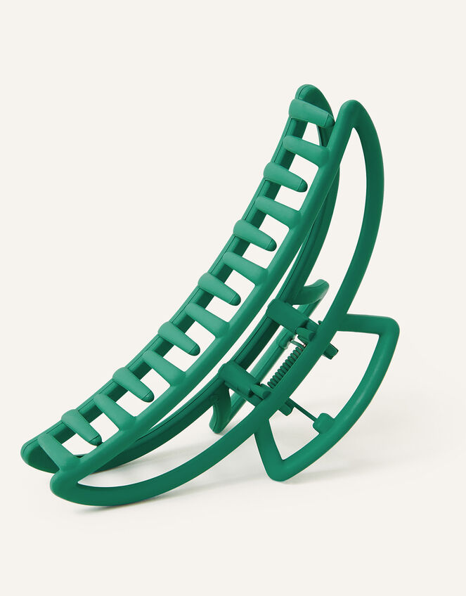 Semi Circle Claw Clip, Teal (TEAL), large
