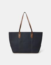 Plain Tote Bag, Blue (NAVY), large