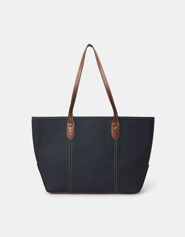 Plain Tote Bag, Blue (NAVY), large