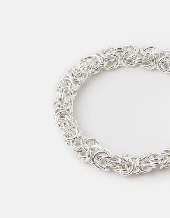 Cluster Link Chain Bracelet, Silver (SILVER), large