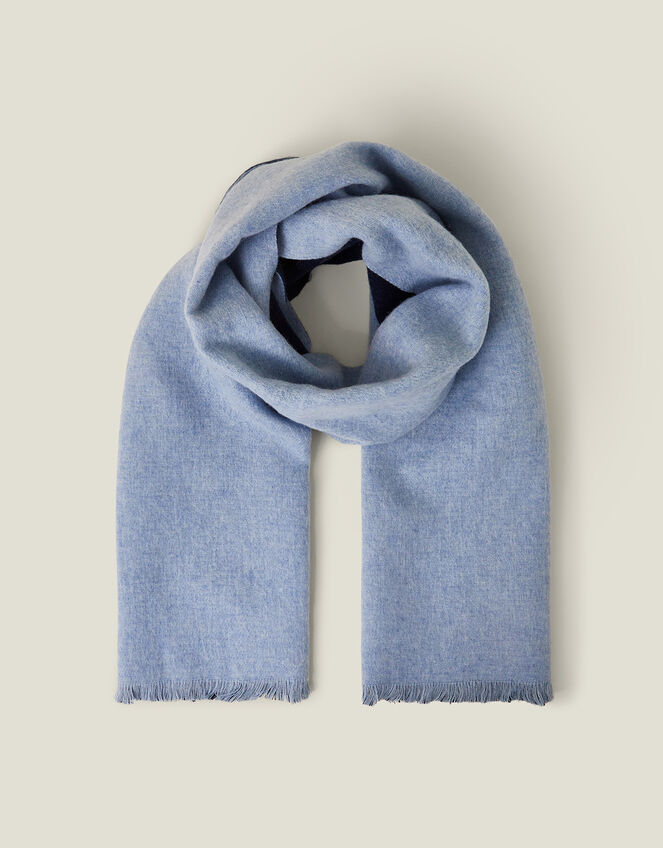 Two Tone Plain Blanket Scarf, , large