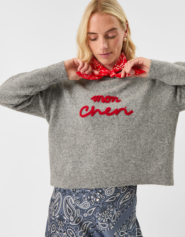 Mon Cheri Jumper, Grey (GREY), large