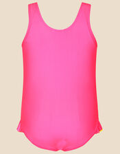 Girls Pineapple Swimsuit with Recycled Polyester, Pink (PINK), large