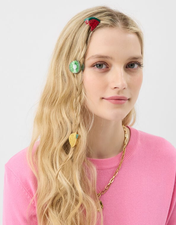 6-Pack Mini Fruit Claw Clips, , large