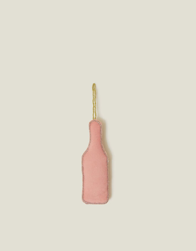 Embellished Rosé Bottle Hanging Decoration, , large