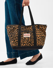 Rio Canvas Shopper Bag, Leopard (LEOPARD), large