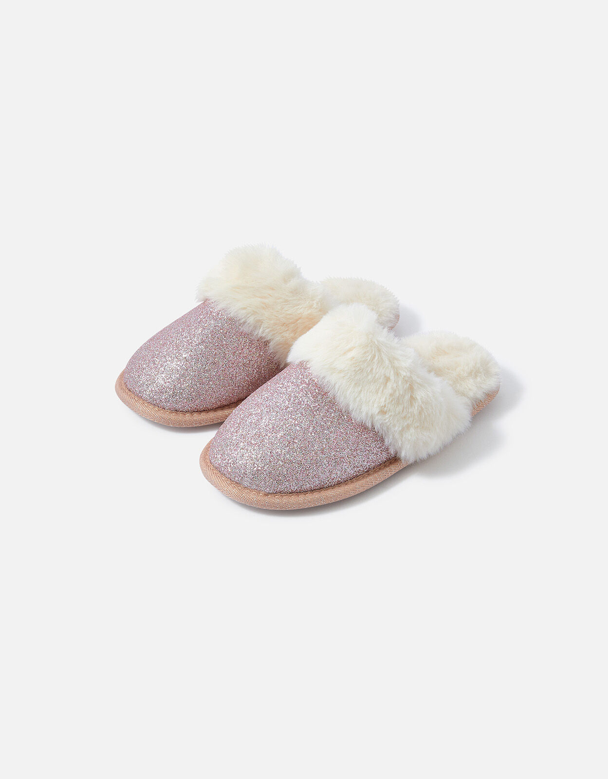 Glitter mule slippers cheap