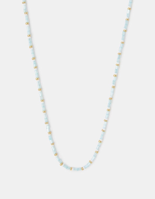 14ct Gold-Plated Bead Necklace, , large