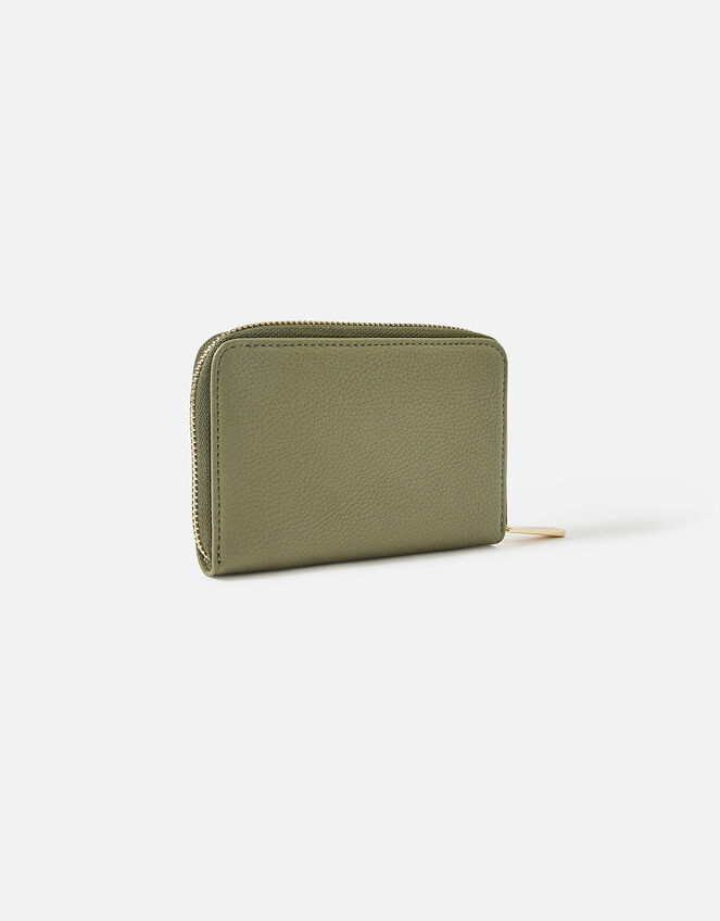Medium Zip Purse, Green (KHAKI), large