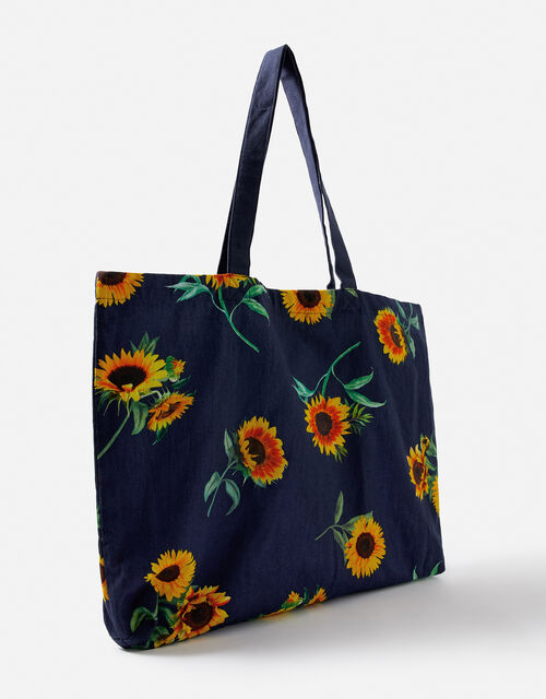 Sunflower Canvas Shopper Bag, , large