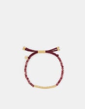 14ct Gold-Plated Quartz Beaded Friendship Bracelet, , large