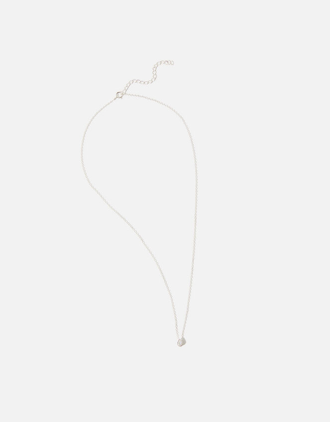 Sterling Silver Teardrop Pendant Necklace Sterling silver