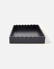 Scallop Tray, Black (BLACK), large