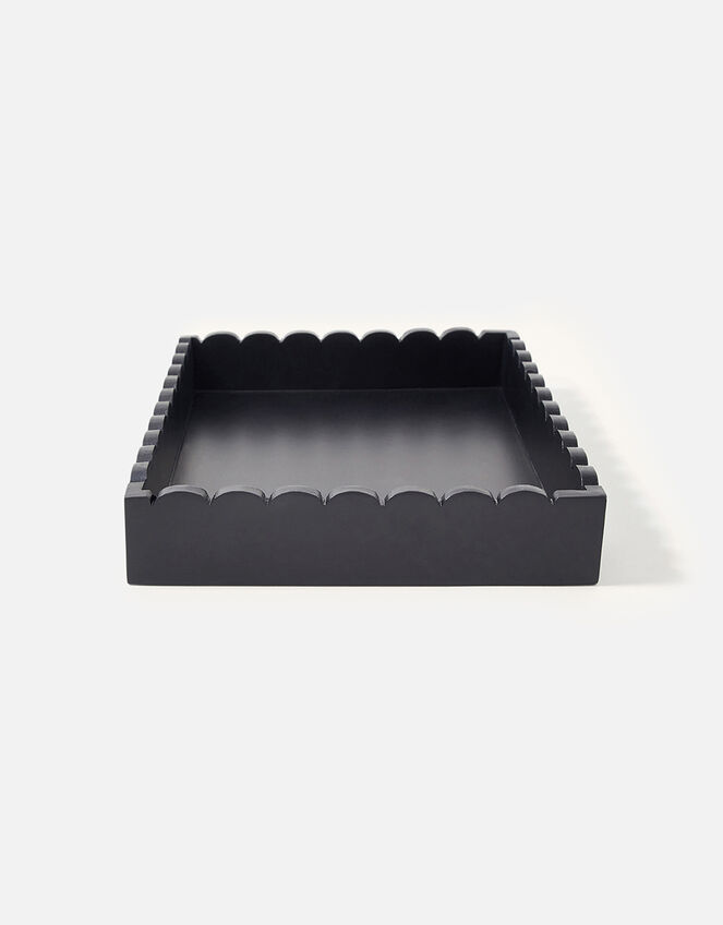 Scallop Tray, Black (BLACK), large