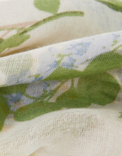 Lightweight Floral Scarf, , large