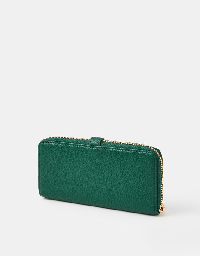 Tab Zip Around Purse, Green (GREEN), large