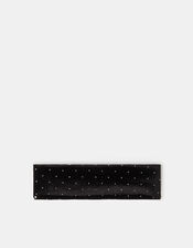 Rhinestone Velvet Bando Headband, , large