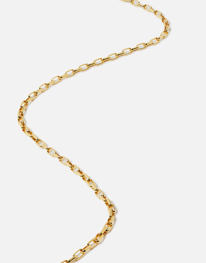 14ct Gold-Plated Chunky Paperclip Chain Necklace, , large