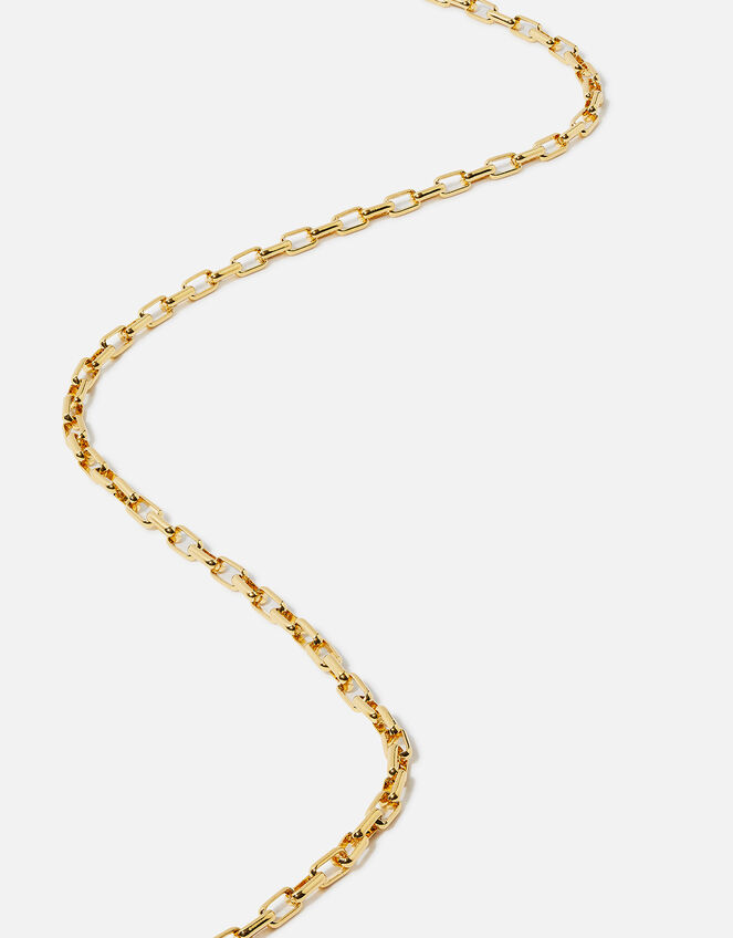 Gold-Plated Chunky Paperclip Chain Necklace, , large