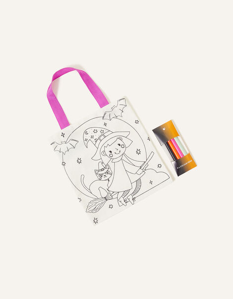 Halloween Colour-In Bag and Pen Set, , large