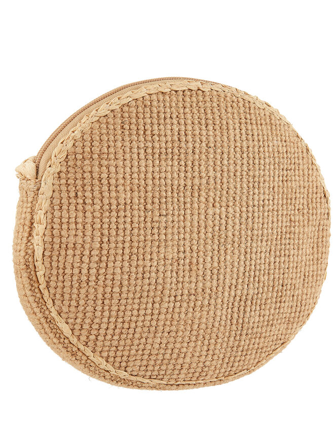Catherine Raffia Circle Cross-Body Bag, , large