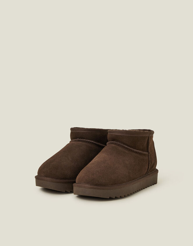 Mini Suede Boots, Brown (CHOCOLATE), large