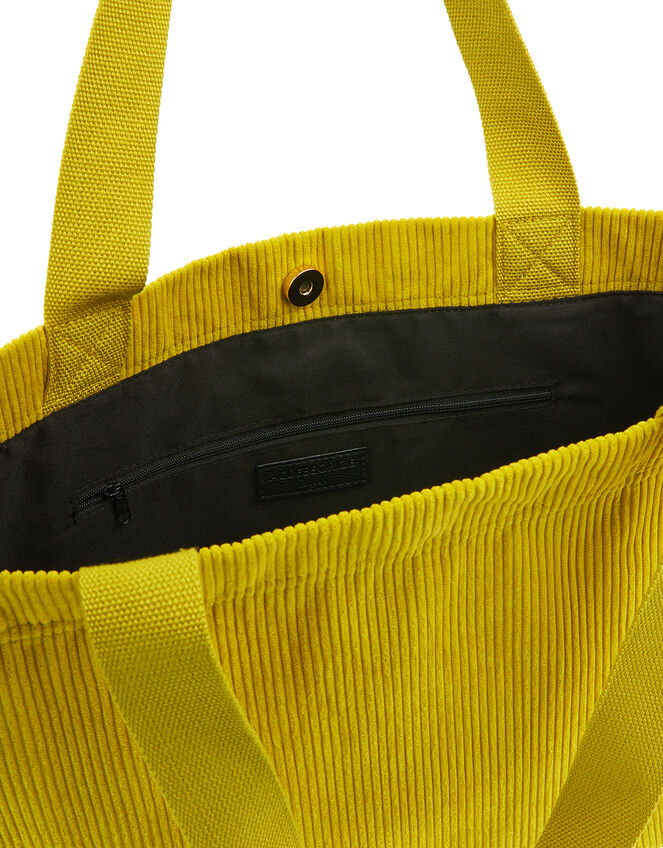 Cord Shopper Bag, Green (LIME), large