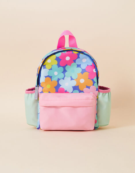Girls Retro Floral Backpack, , large