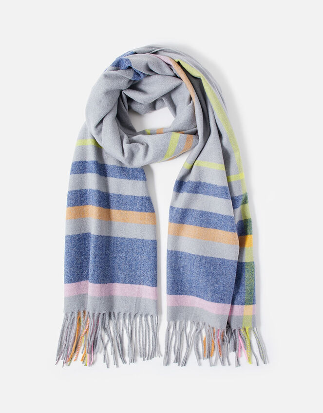 Portobello Check Blanket Scarf, , large