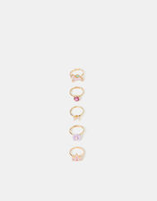 5-Pack Girls Fairy Tale Rings, , large