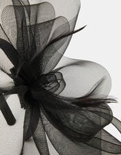 Mini Crin Fascinator, Black (BLACK), large