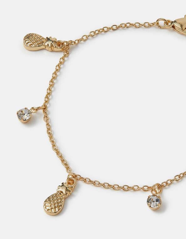 Pineapple Charm Station Bracelet, , large