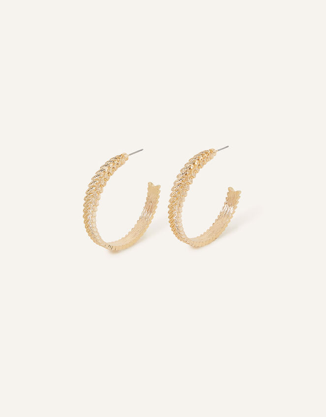 Textured Large Hoops | Hoops | Accessorize UK