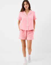 Crinkle Cotton Short Pyjamas Set, Pink (PINK), large